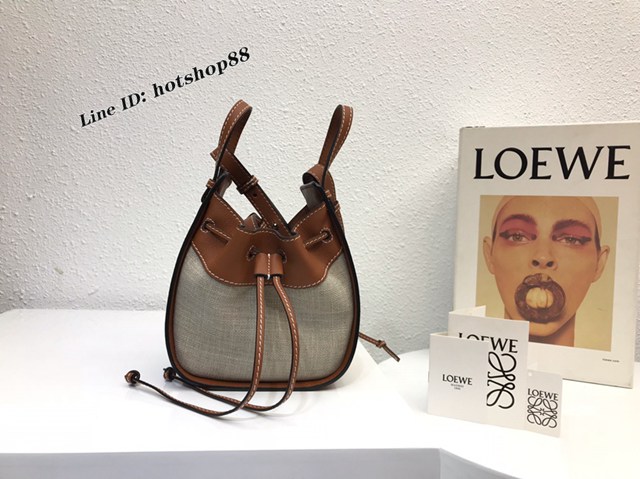 Loewe專櫃2022新款迷你hammock手袋 羅意威手提肩背女包迷你版吊床包 10393 lyw1078